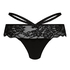Tanga de hilo R Amanda Boxer, Negro