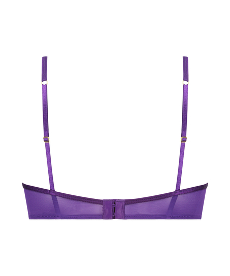 Sujetador longline con aros preformado de media copa Iggy, Morado