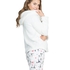 Jacket Ressy cardigown fleece, Blanco