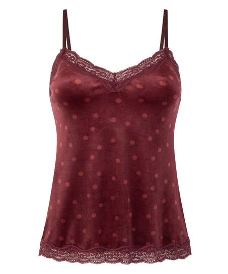 Camiseta top Velours Lace, Morado