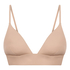 Triangular Bralette Smooth, Beige