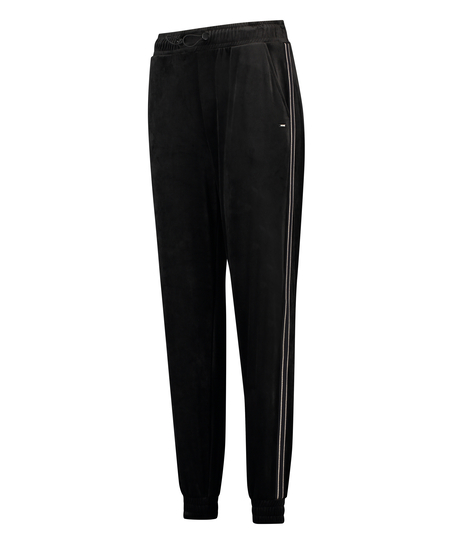 Pantalón de deporte de terciopelo HKMX, Negro