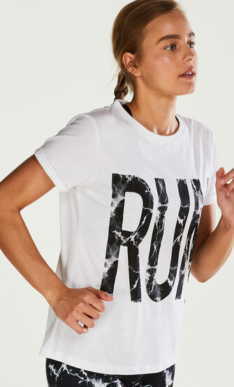 Camiseta de deporte HKMX con manga corta, Blanco