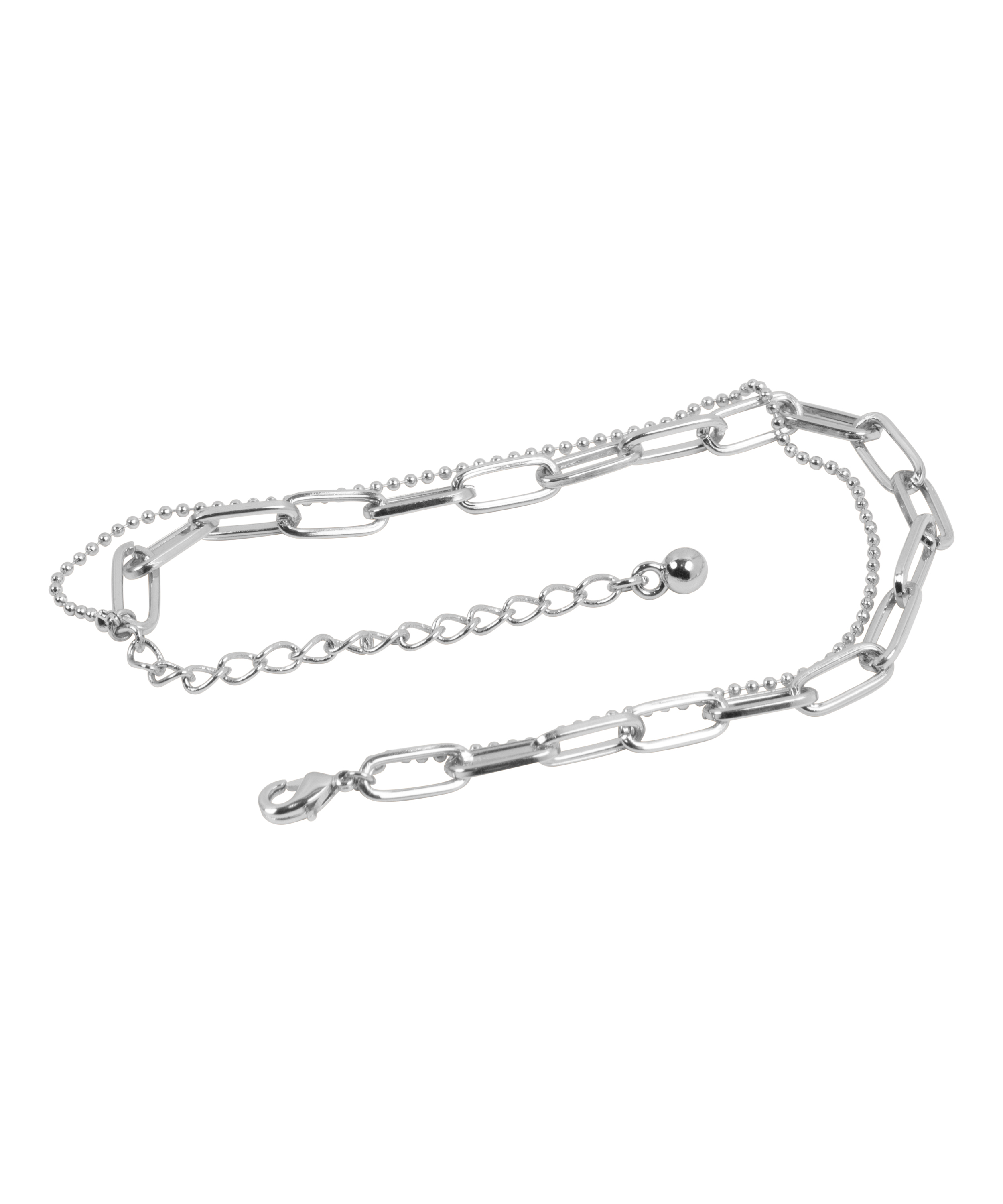 Pulsera de cadena, Gris, main