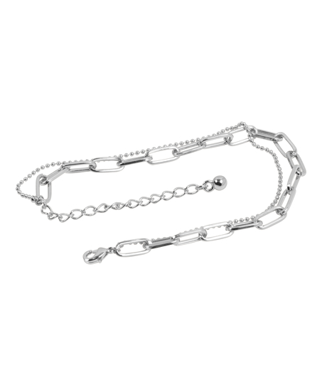 Pulsera de cadena, Gris