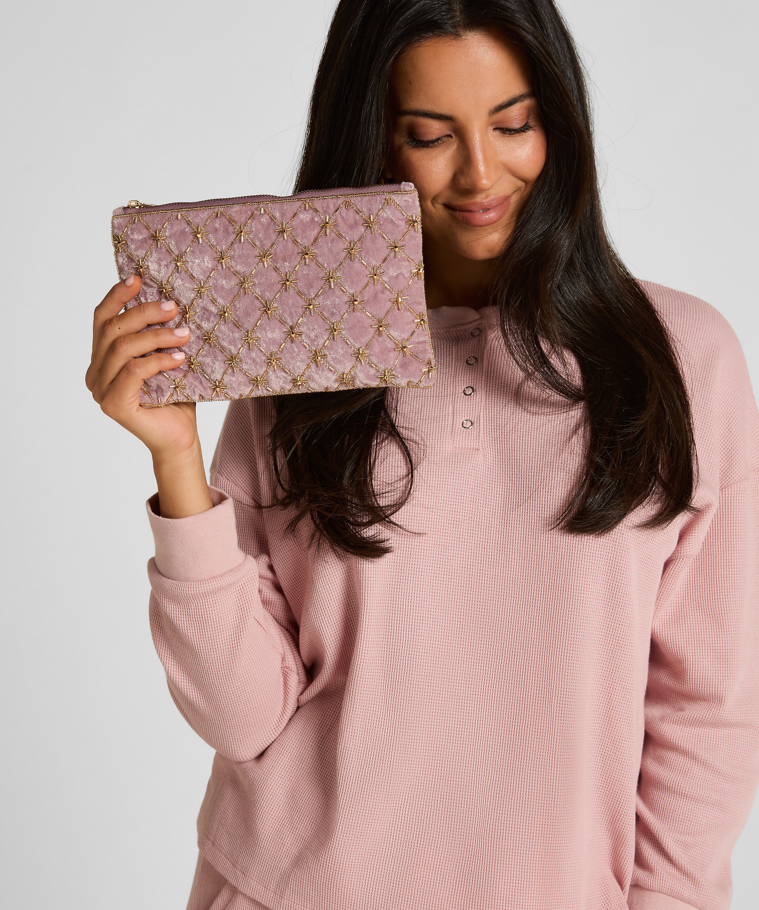 Bolsa de cuentas, Rosa Bolsa de cuentas, Rosa