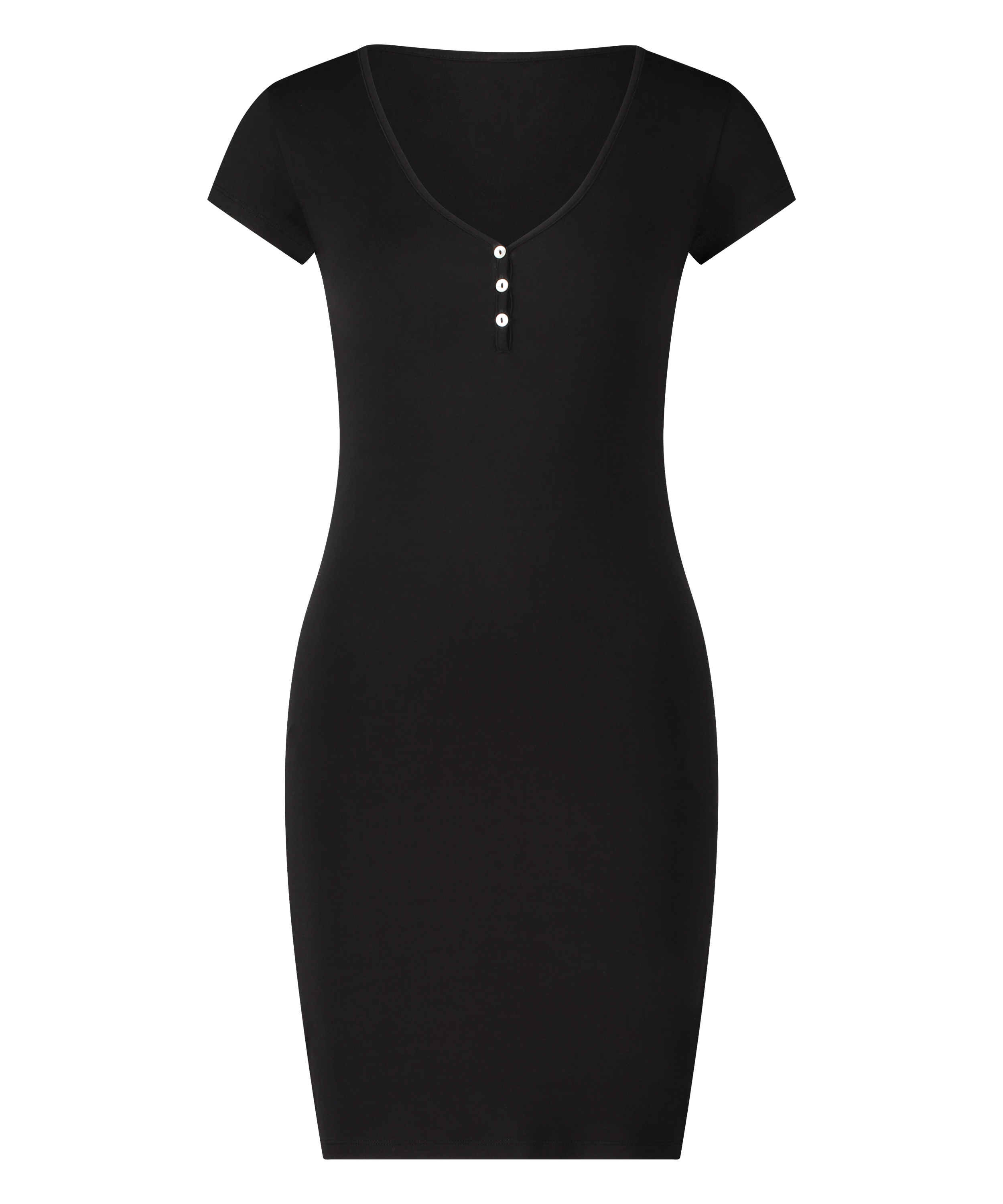 Camisón Henley, Negro, main