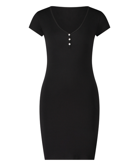 Camisón Henley, Negro