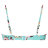 Top de bikini de aros preformado Bea, Azul