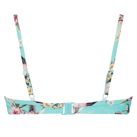 Top de bikini de aros preformado Bea, Azul