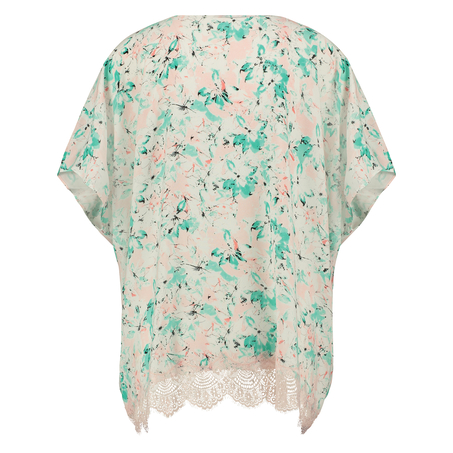 Kimono Macy lace print, Azul