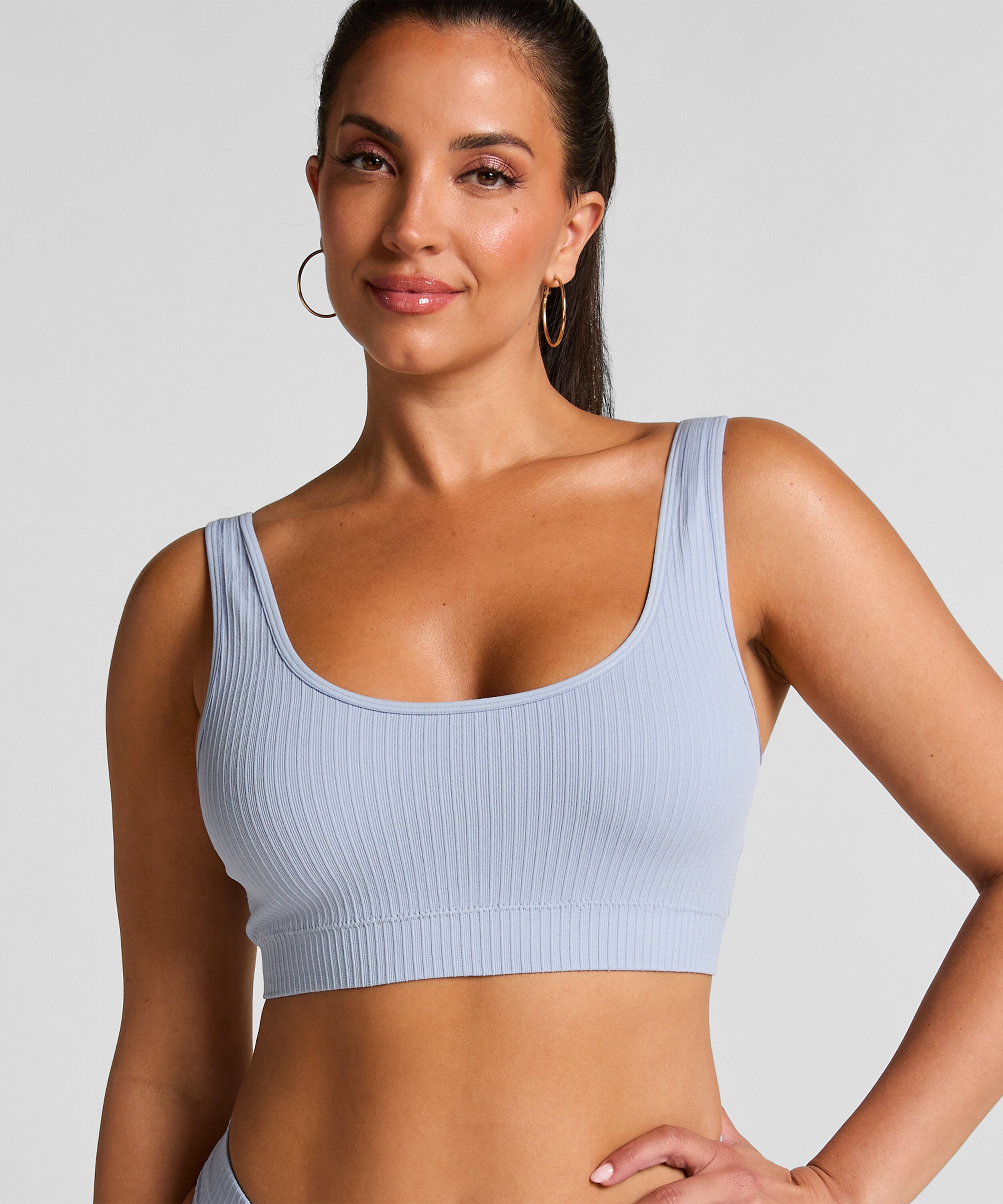 Bralette Dianne Scoop, Azul