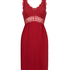 Vestido lencero Nora Lace, Rojo
