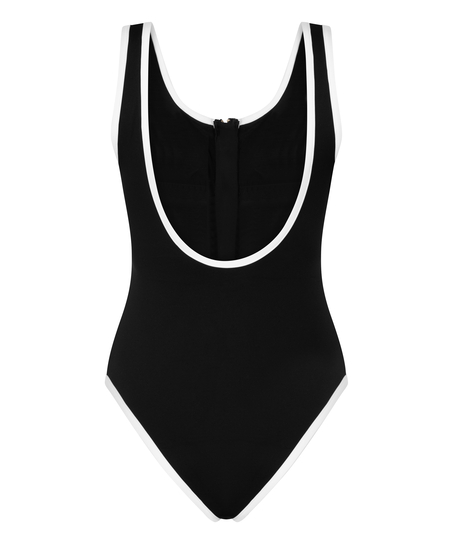 Ba&ntilde;ador con cremallera Neoprene Mono, Negro