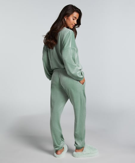 Pantalones de deporte Velours, Verde