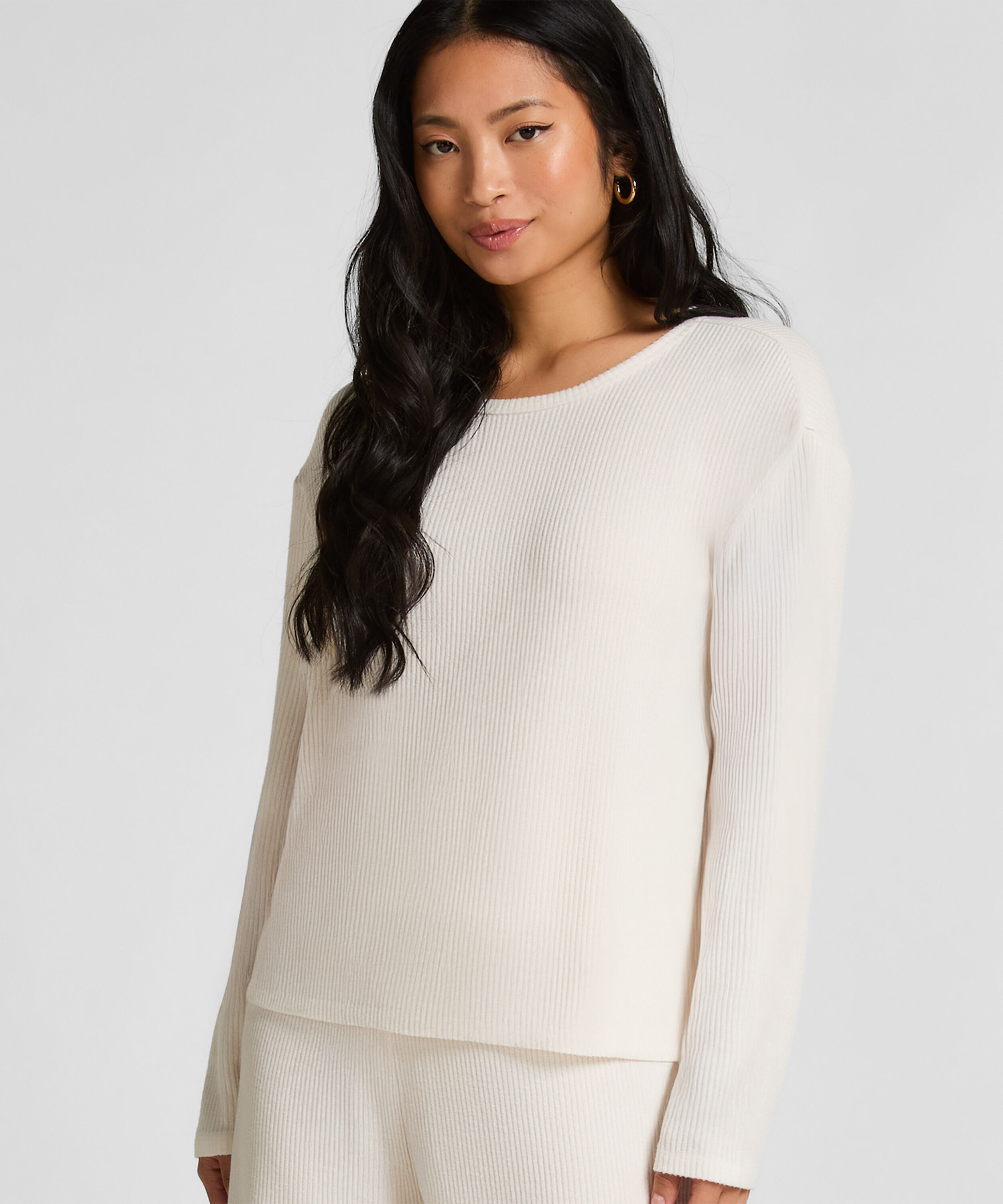 Top de pijama Jersey, Blanco