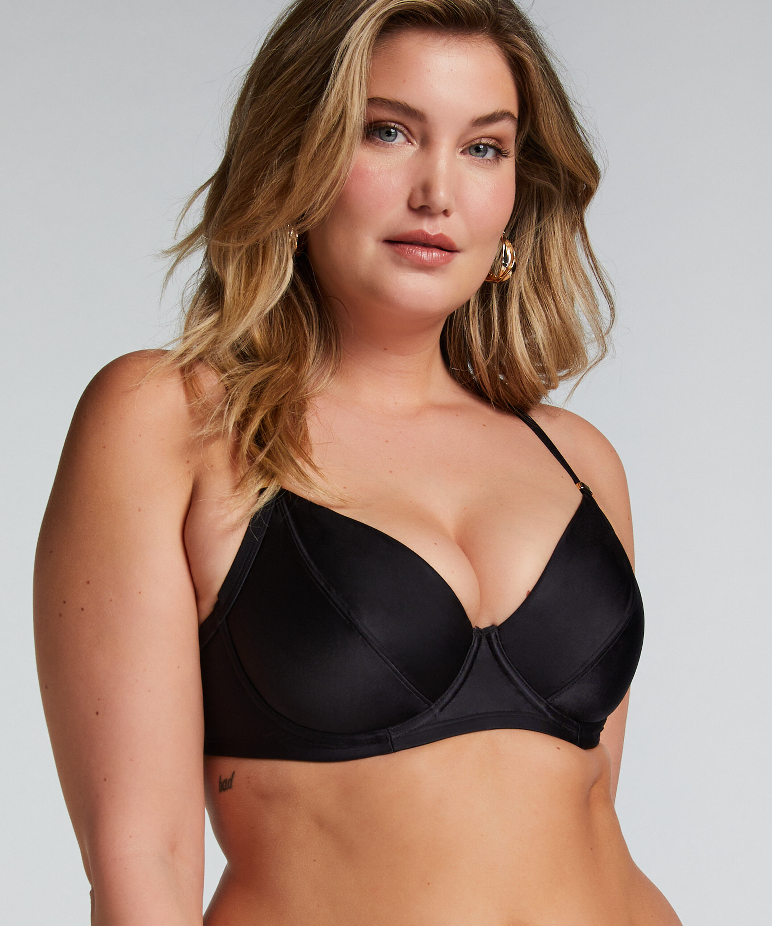 Top de bikini Luxe, Negro