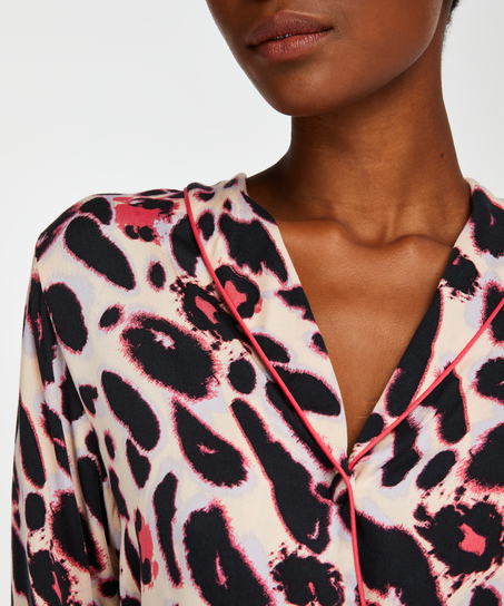 Chaqueta de pijama de manga larga Duckie, Rosa