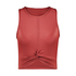 Top corto deportivo HKMX Twisted Rib, Rojo