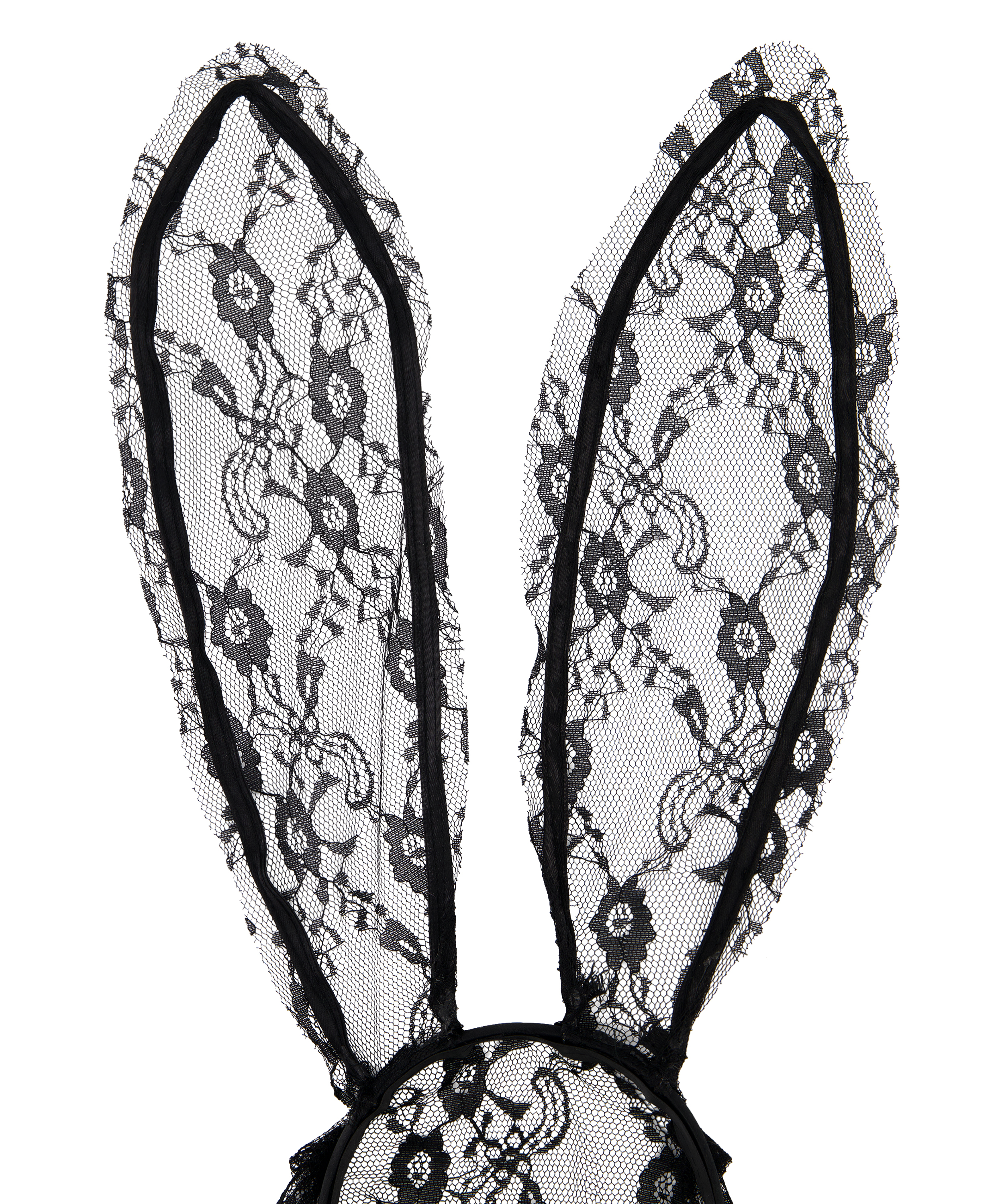Diadema de encaje Bunny, Negro, main