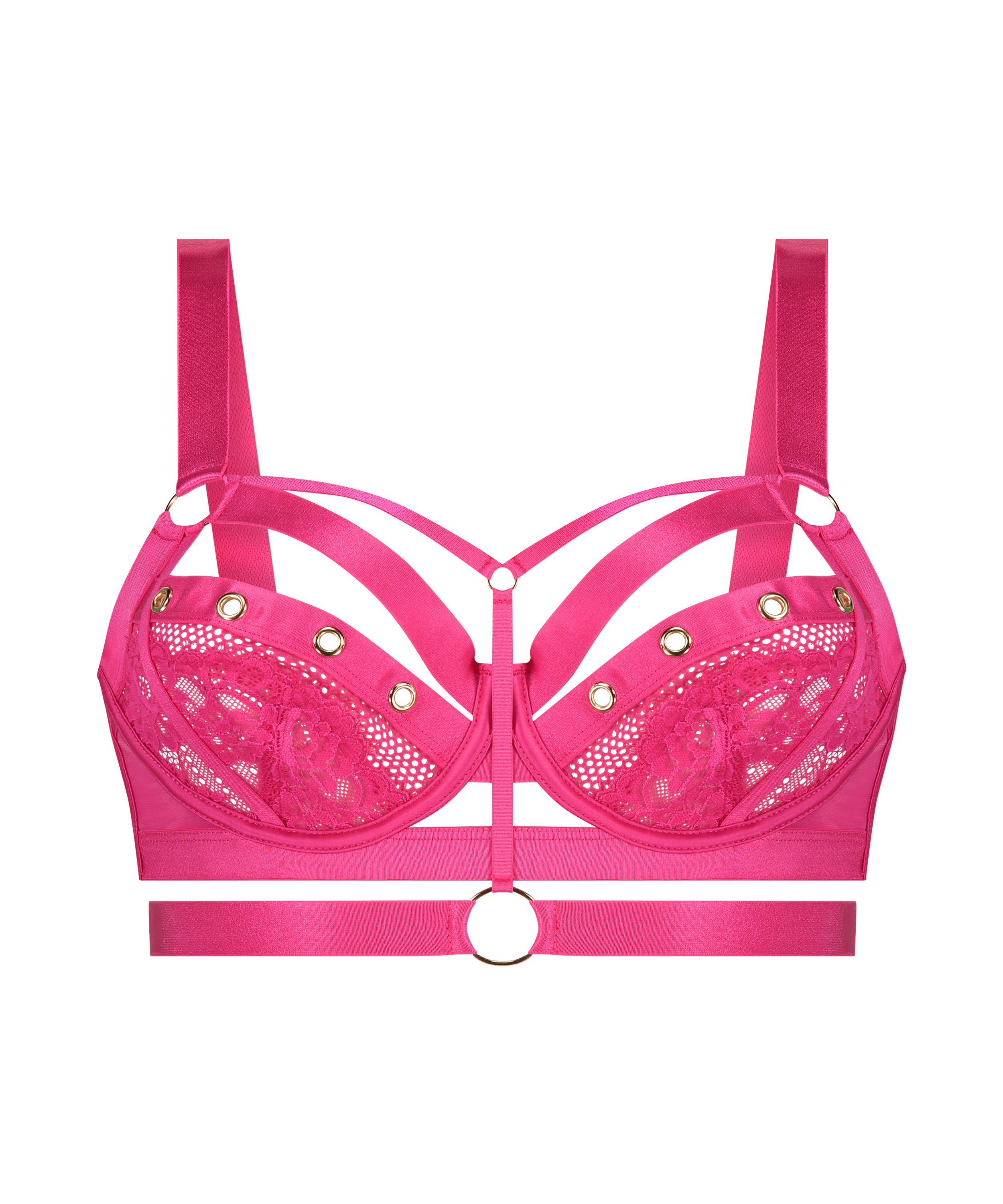 Sujetador longline de aros no preformado Sadie, Rosa, main