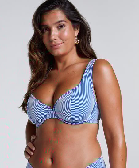 Top de bikini Fiji, Azul
