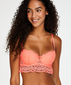 Sujetador longline de aros preformado Marina, Rosa