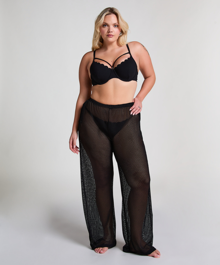 Pantalón de punto playero, Negro