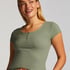 Top de pijama Henley, Verde