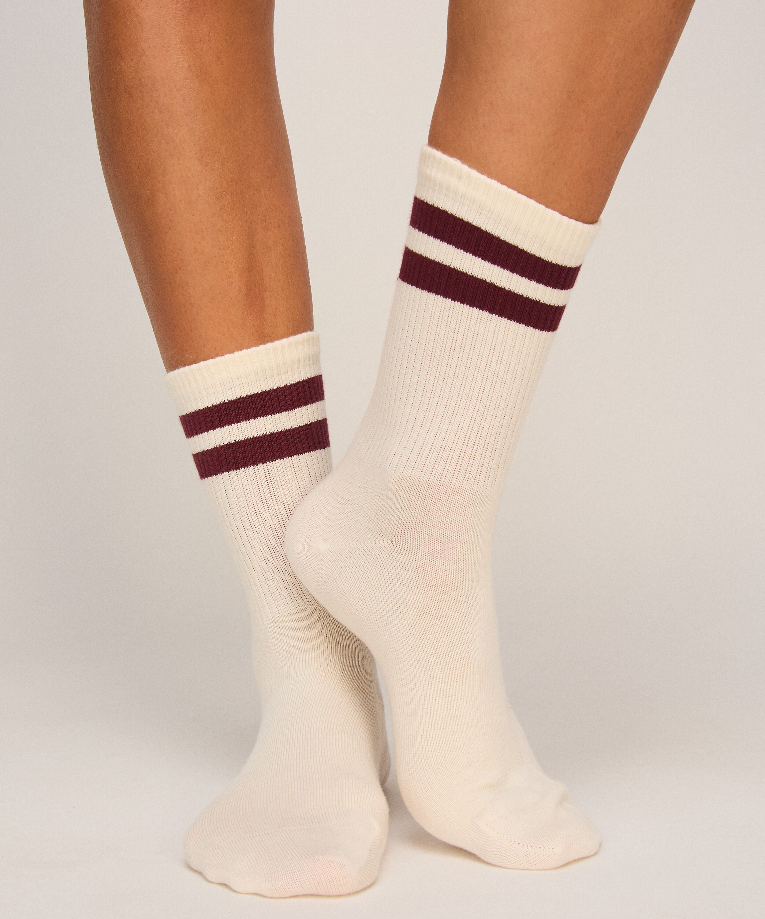Calcetines Stripes Cotton, Blanco Calcetines Stripes Cotton, Blanco