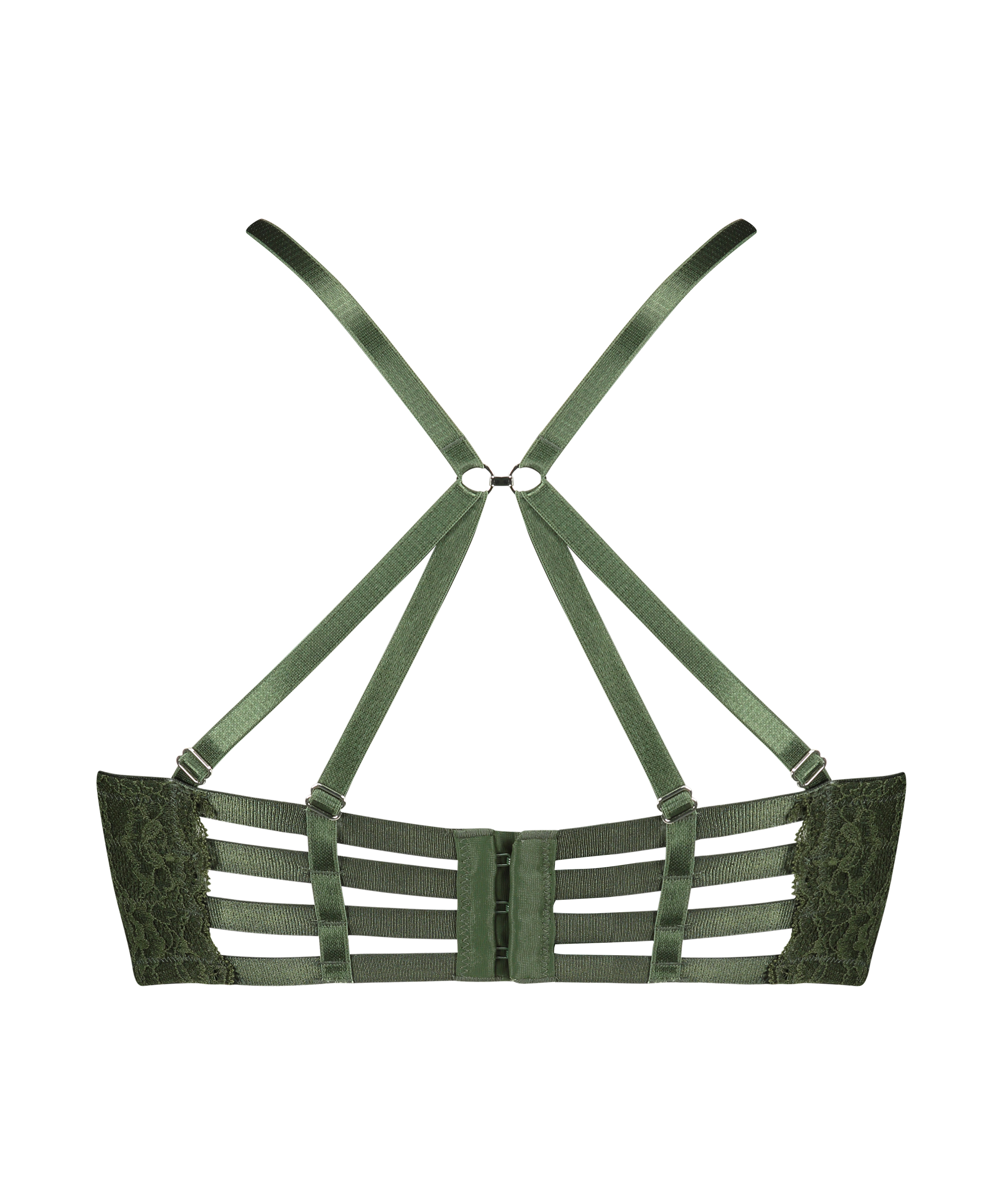 Sujetador longline de aros preformado Ollie, Verde, main