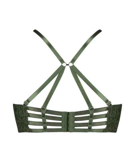 Sujetador longline de aros preformado Ollie, Verde