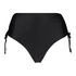 Braguita de bikini de tiro alto Lais, Negro