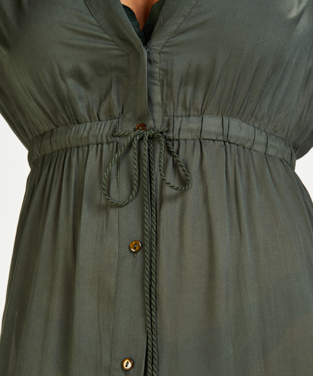 Vestido de playa fluido, Verde