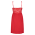 Vestido lencero Nora Lace, Rojo
