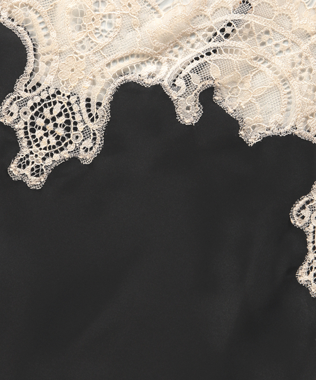 Juego de pijama Satén, Negro