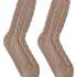 1 par de calcetines de punto, Beige