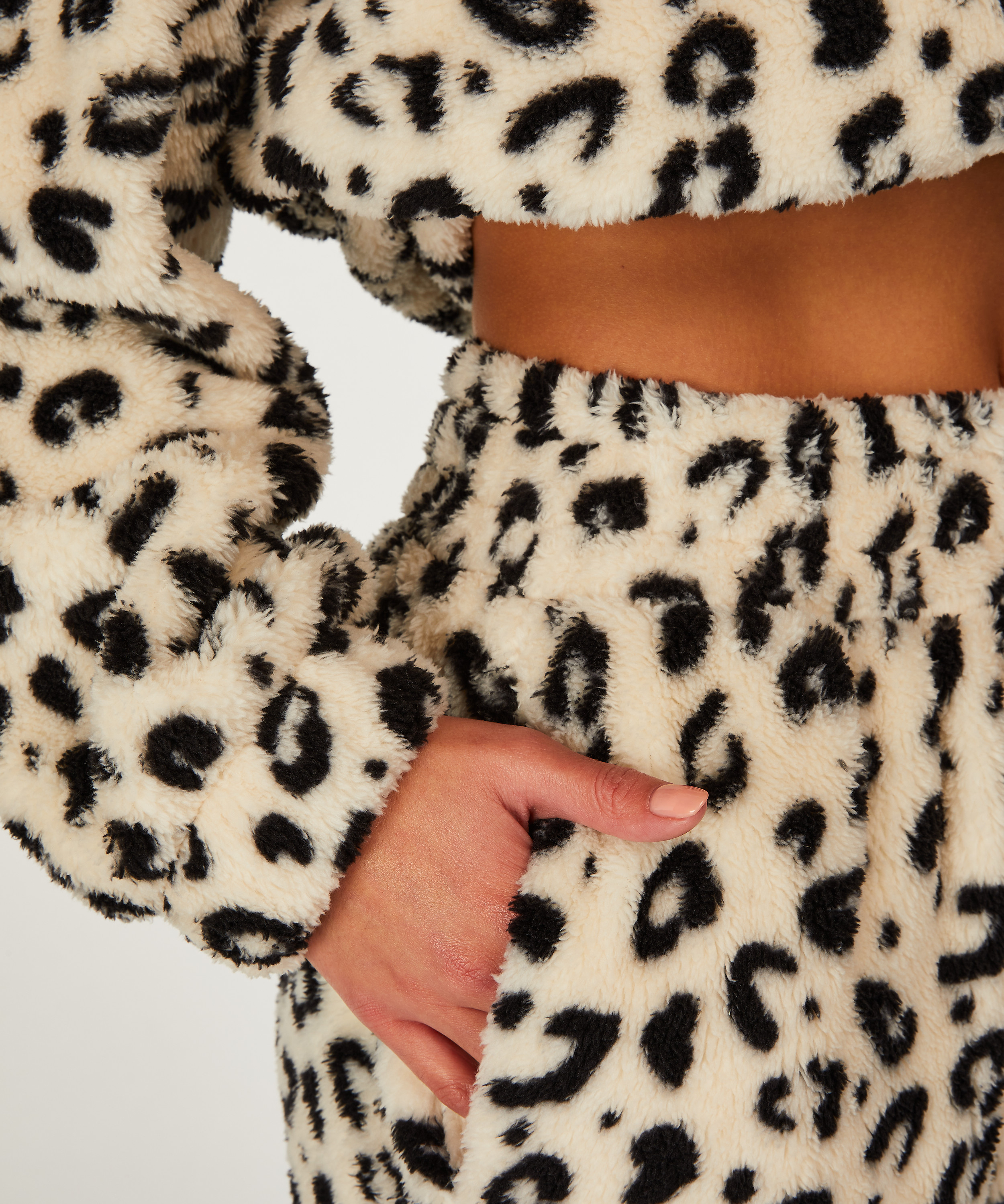 Pantalones deportivos Fleece, Negro, main