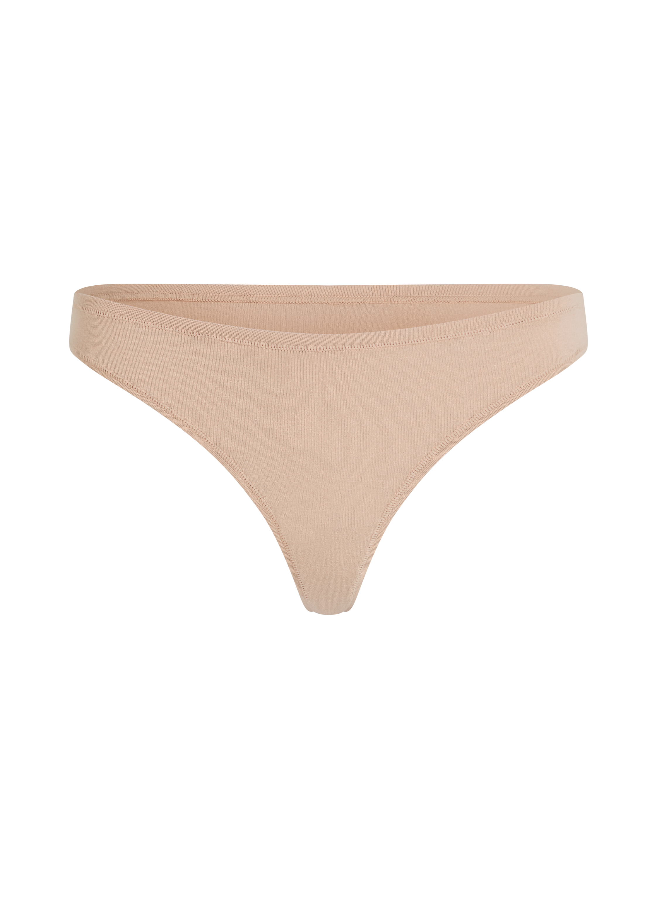 Tanga de Algodón Kira, Beige, main