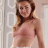 Bralette sin costuras, Rosa