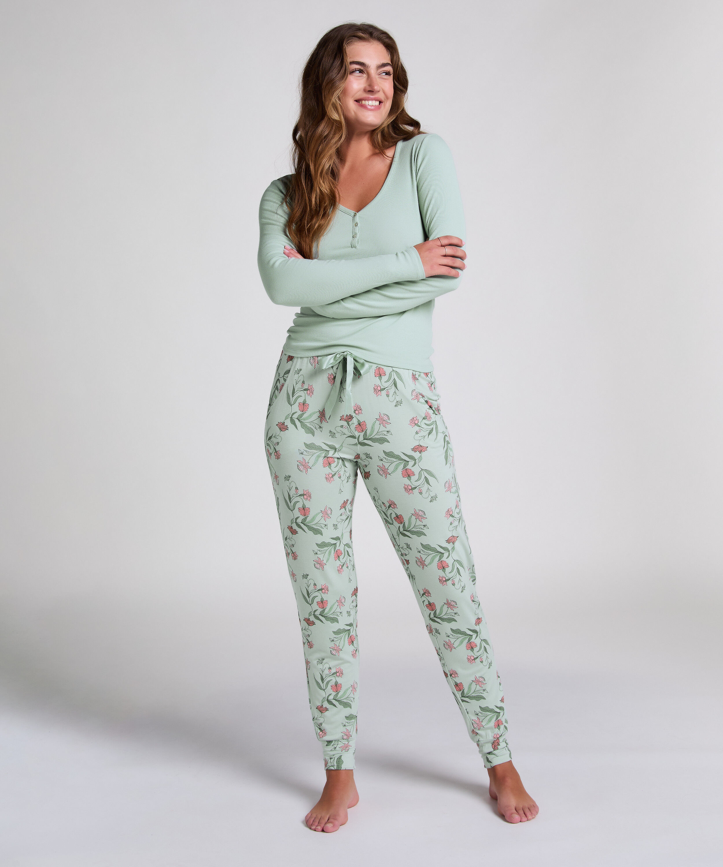 Pantalón de pijama Jersey, Verde