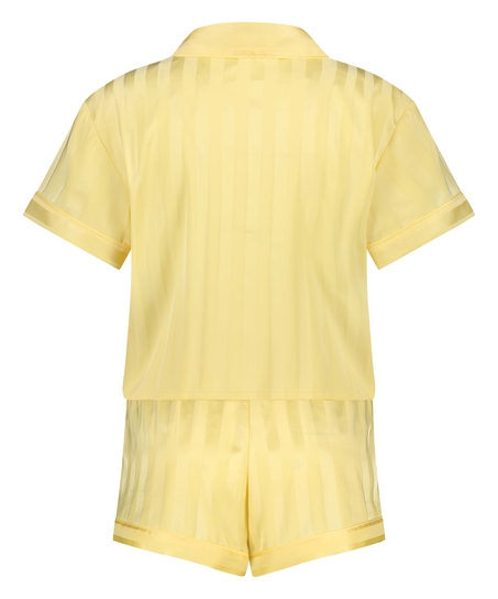 Conjunto de pijama Satin, Amarillo