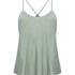 Camiseta top Satin Ayla, Verde