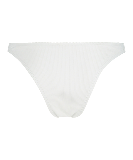 Sugerente braguita de bikini Rib Lana, Blanco