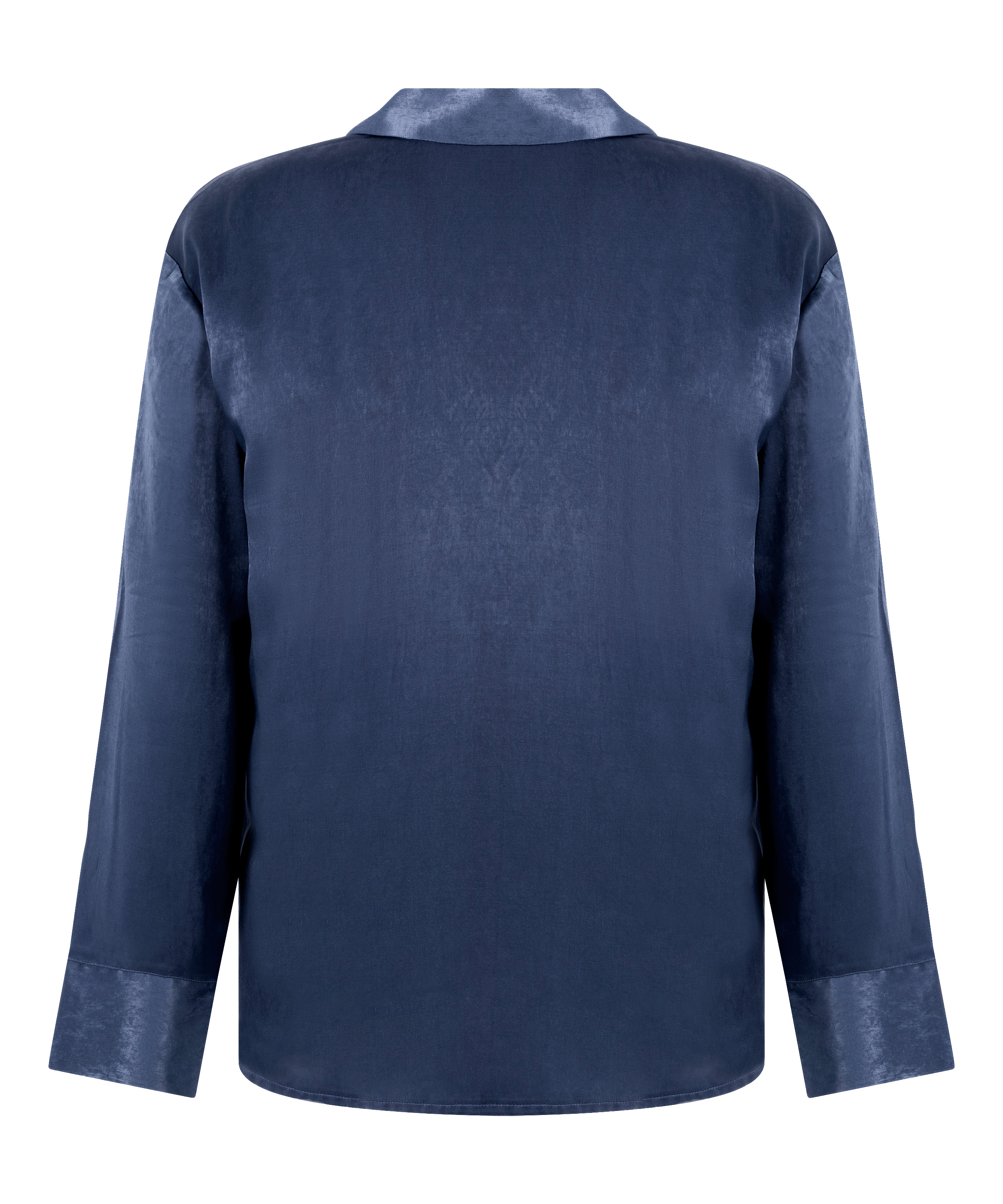 Chaqueta de manga larga y satén Ayla, Azul, main