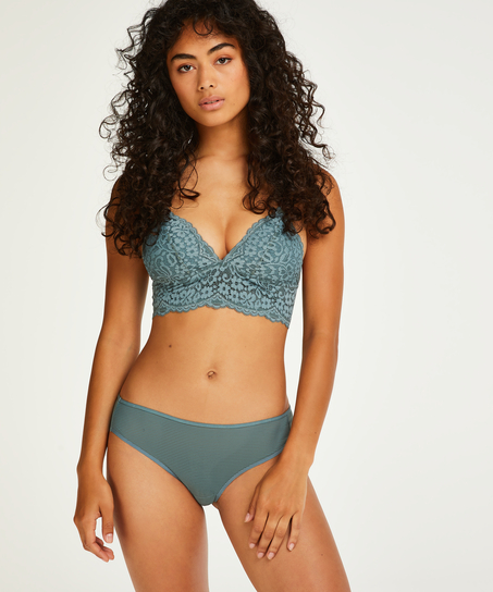 Brasileña Invisible Stripe mesh, Gris