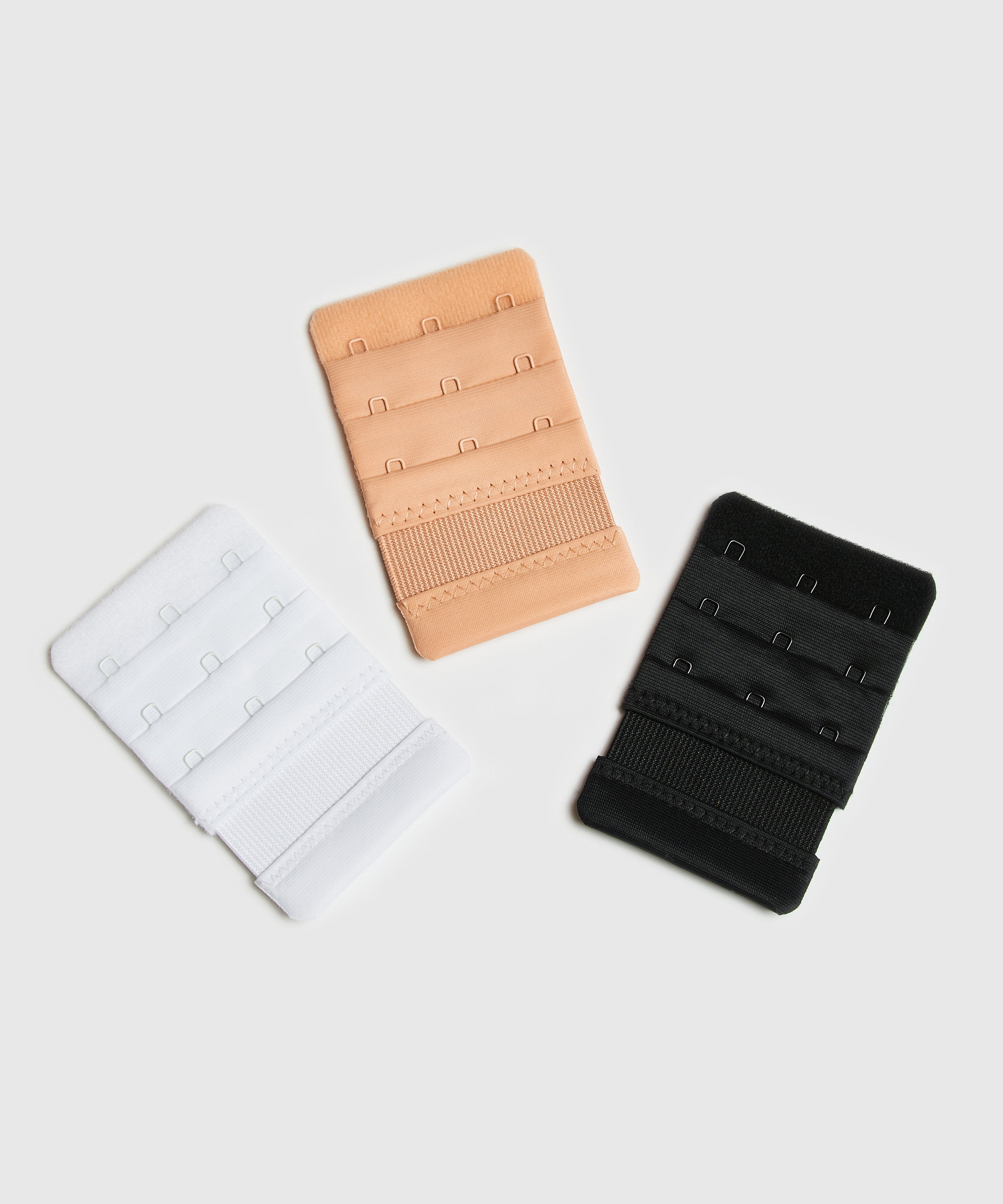 Pack de 3 extensores de sujetador, Blanco, main