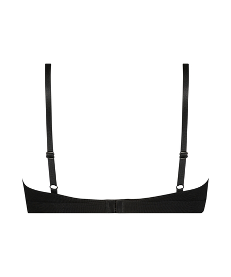 Bralette Rib Baddie, Negro