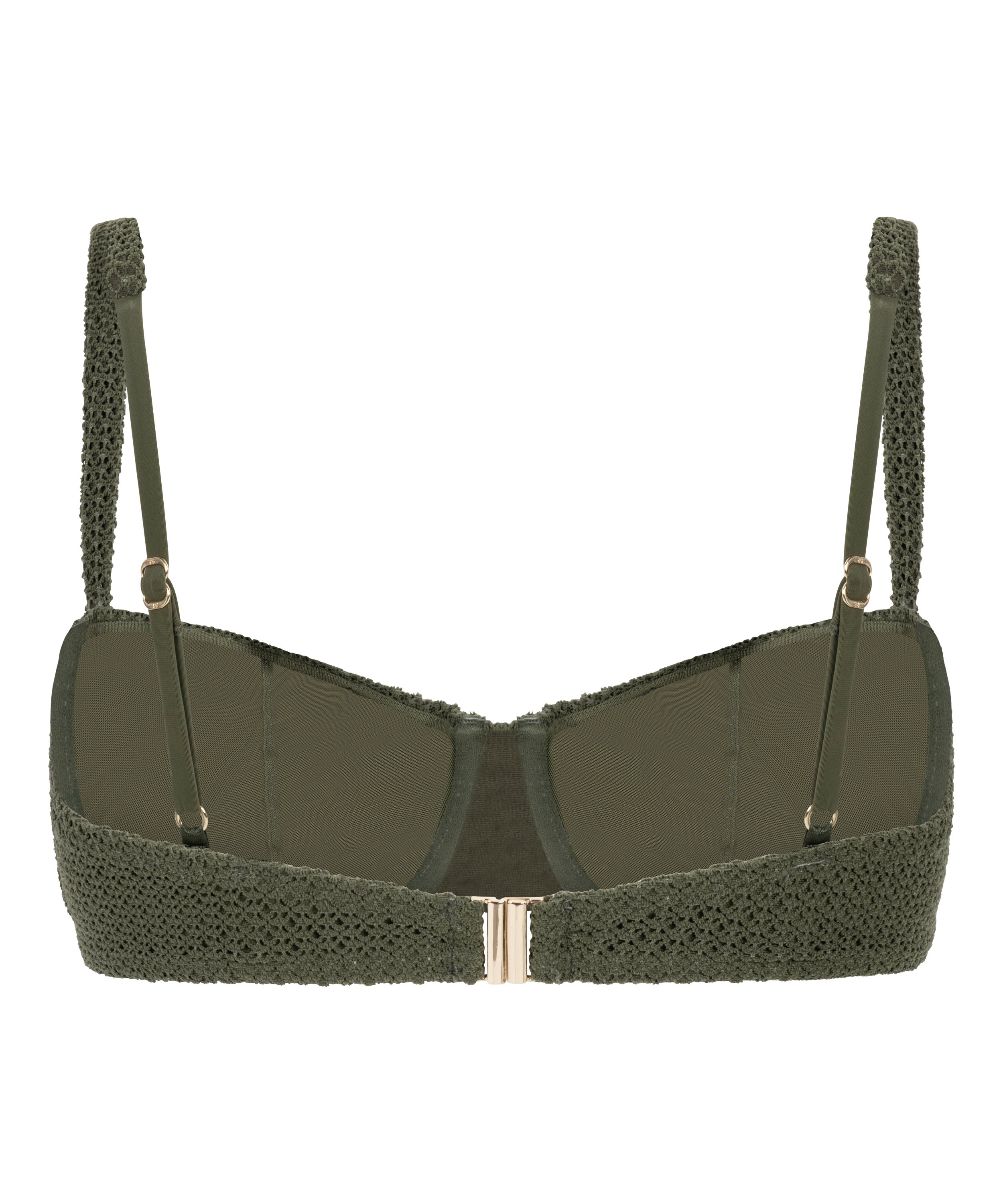 Top de bikini sin relleno con aros Cairo, Verde, main