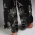 Pantalón palazzo satinado Lotus, Negro